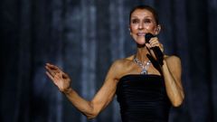Celine Dion durante uno de sus conciertos en Par�s en el Plenitude Arena