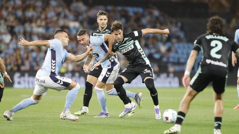 Iago Aspas y Ferran Jutgl�, en el Celta-Betis de la primera vuelta.