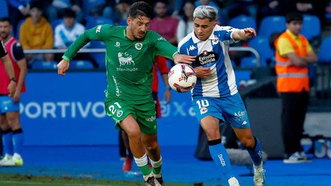 Yeremay, en el partido contra el Racing de Santander