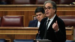 Joan Subirats, ministro de Universidades, durante el debate de la LOSU este jueves en el Congreso