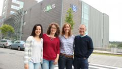 El equipo gallego en el trabajo.