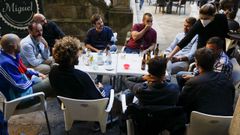 Ambiente en una terraza de la capital ourensana el pasado mes de septiembre cuando se levantaron restricciones