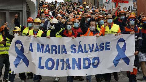 La lucha por la f�brica de aluminio se ha convertido en una lucha por la salvaci�n de A Mari�a