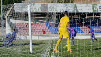 El Ver�n CF en un partido en el estadio Jos� Arjiz