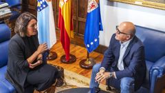 Baltar, con Alejandra Garrido, representante de Ibermutua.