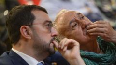 El presidente asturiano, Adri�n Barb�n (i) y el secretario general de UGT, Pepe �lvarez