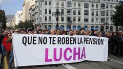 Manifestacin por las pensiones en Oviedo