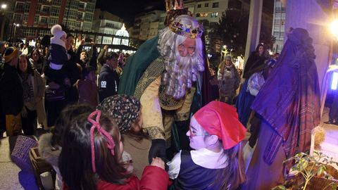 Cabalgata de Reyes Magos en Ribeira.