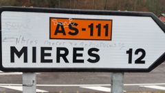 Una de las se�ales pintadas