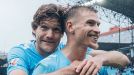Marcos Alonso y Carl Starfelt, centrales del Celta.