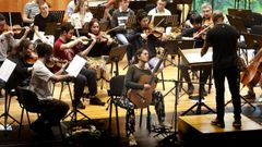 Orquesta sinf�nica del Conservatorio Superior de Vigo.