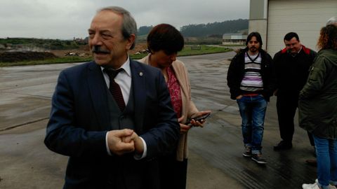 Wenceslao Lpez durante su visita a Cogersa