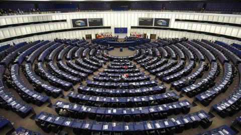 El texto sobre las sanciones a Rusia por la matanza de Bucha se debatió este jueves en el Parlamento Europeo.