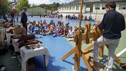 Romara das Letras no colexio de Escarabote