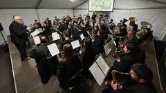 La Banda Municipal de Msica reuni a ms de cuarenta componentes para esta celebracin tan especial