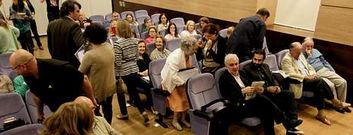 En la fotograf�a, vista del p�blico durante la inaguraci�n del curso Carlos Guerm�ndez. 