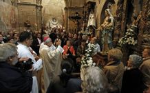 La iglesia de Castrelos acogi� ayer varios actos de celebraci�n del aniversario. 