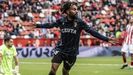 Konrad de la Fuente tras anotar un gol en El Molin�n