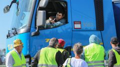 Piquetes en el Centro Log�stico de Hidrocarburos, en Aveiras, Portugal