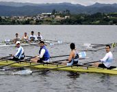 Los remeros tudenses se mostraron muy fuertes.