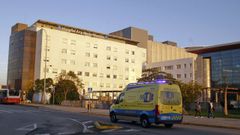 Vista del acceso al complejo hospitalario de Ferrol 