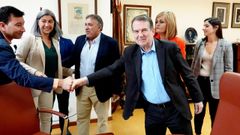 Reunin del alcalde de Vigo con otros alcaldes para hablar de la sequa