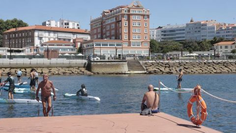 Inauguraci�n de la plataforma n�utica de O Parrote