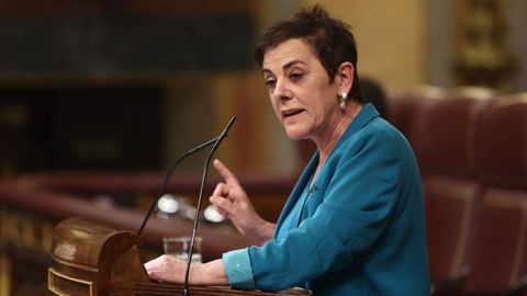 La portavoz de EH Bildu en el Congreso, Mertxe Aizpurua, en una sesi�n plenaria.