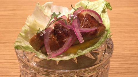 Ceviche de mollejas de Maruja Lim�n