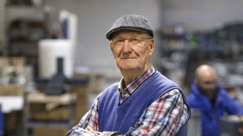 Ramiro Vila, en la empresa que fund� hace casi cuatro d�cadas.