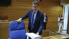 Feijoo en el Parlamento el 7 de junio