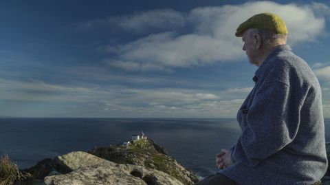 El poeta irland�s Paddy Bushe, en Fisterra