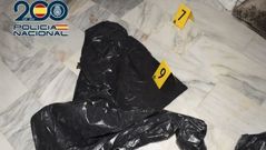 Imagen de las bolsas utilizadas por el detenido para torturar a su vctima