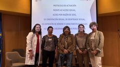 Las t�cnicas que impartieron las jornadas sobre el protocolo del Sergas frente al acoso sexual y la discriminaci�n de personas LGTBI