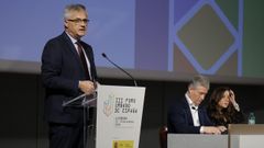 El secretario de Estado de Vivienda y Agenda Urbana, David Lucas, en la inauguración del III Foro Urbano de España