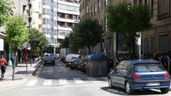 La calle Valle Incl�n fue una de las afectadas por el apag�n