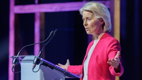 La presidenta de la Comisi�n Europea, Ursula von der Leyen, el pasado d�a 3 de marzo en Bruselas