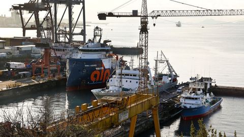 En los terrenos de Vulcano, San Enrique se dedica a la reparaci&oacute;n naval y este a&ntilde;o ha logrado un pedido para el sector de la fotovoltaica flotante.
