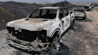 El incendio en Los Gallardos, en im�genes
