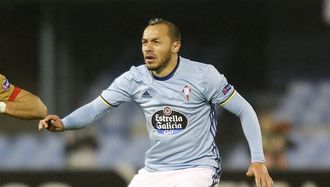 Marcelo D�az, en un partido de Europa League con el Celta en la temporada 2016/2017.
