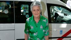 Teresa Borb�n dos Sicilias el pasado mes de julio, cuando dio a luz su nieta Teresa Urquijo, mujer del alcalde de Madrid, Jos� Luis Mart�nez-Almeida