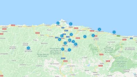 Distribuci�n de los inmuebles en venta de Liberbank en su campa�a de descuentos de invierno