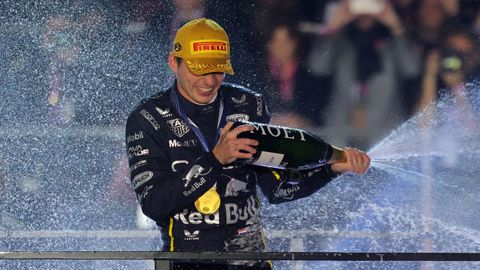 Max Verstappen celebra su triunfo