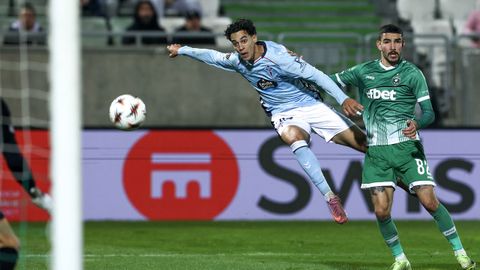 Jones El-Abdellaoui, durante el Ludogorets-Celta.