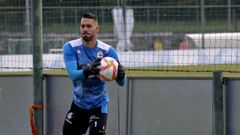 Ian Mackay, durante un entrenamiento del Deportivo.