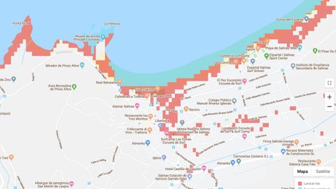 La playa de Salinas y las dunas del Espartal, afectadas tambin