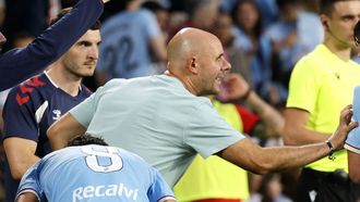 O adestrador do Celta Fortuna, Fredi �lvarez, durante o partido ante o Castell�n.