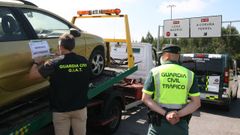 La Guardia Civil decomisa coches cuyos propietarios tienen sentencias firmes por delitos de seguridad vial