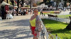 Rita Vidal, de Pontevedra, paseando por la capital turca, donde est de vacaciones.