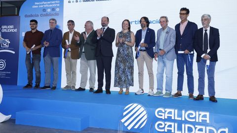 Asistentes al acto organizado para entregar las certificaciones de Galicia Calidad